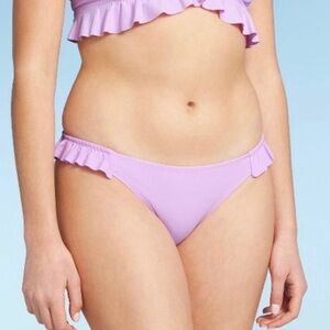 Women's Juniors' Ruffle Cheeky Bikini Swim Bottom - Xhilaration - XS (00)